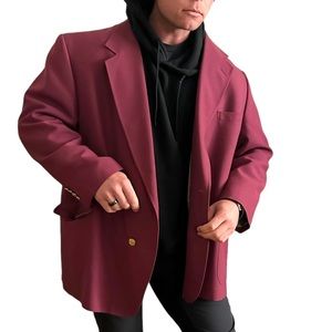 Oversized Burgundy Blazer
